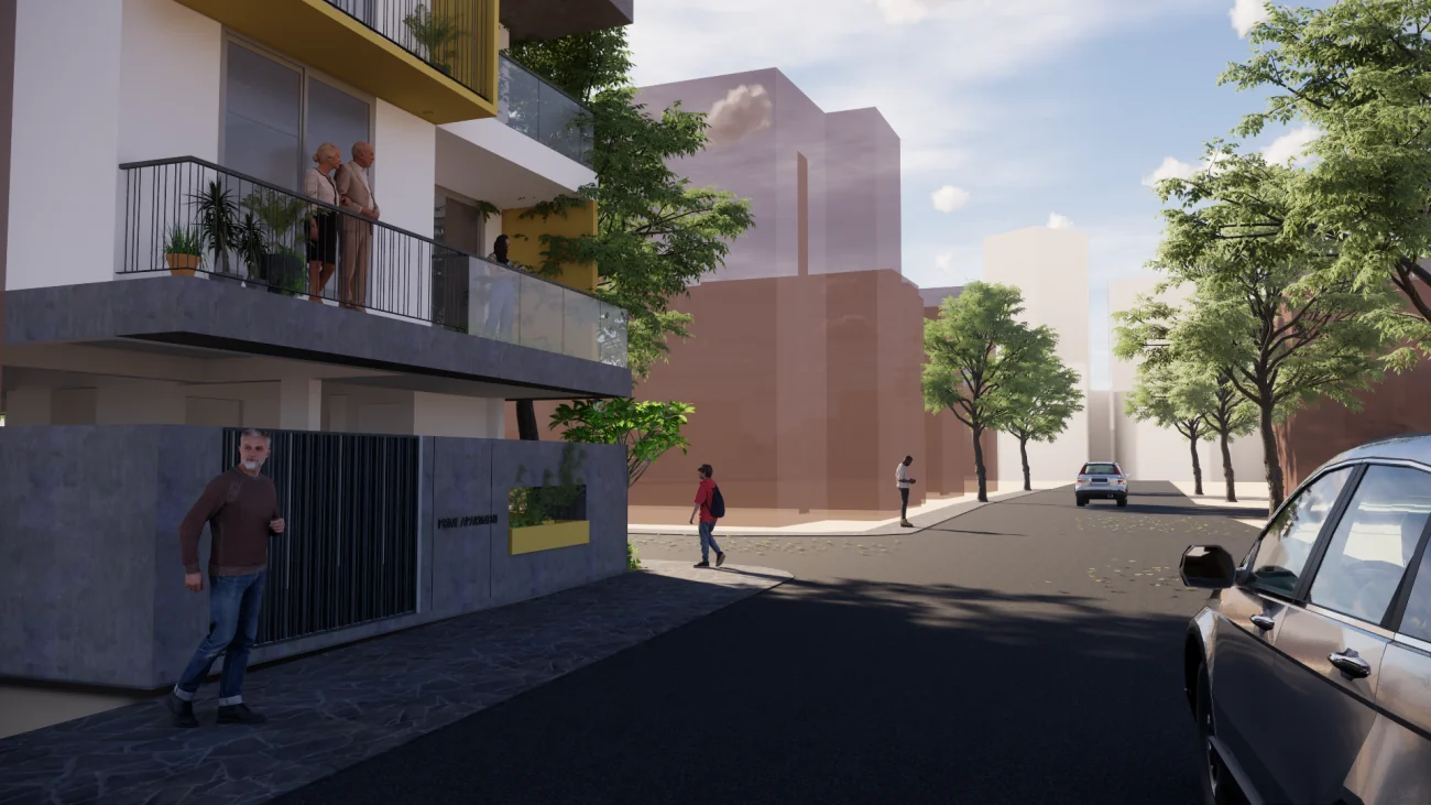 TechnoPrime Vasudha with landscaped surroundings